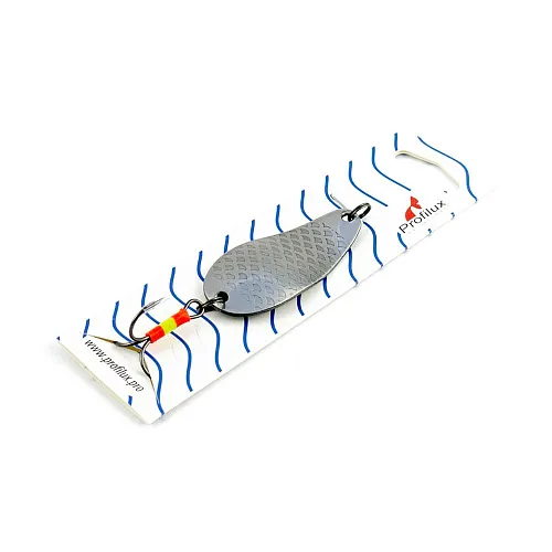 Блесна колеблющаяся нерж. Profilux Байкал 14гр цв. Н-04 серебро чешуя (5 шт в упак.)