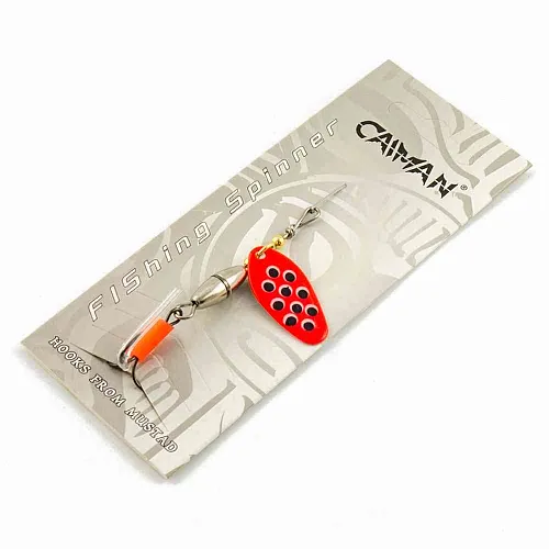 Блесна вращающаяся Caiman Oval core 5гр #2 цвет CA23 (5шт в упак.)