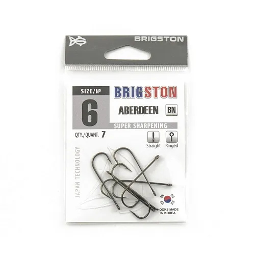 Крючок Brigston Aberdeen BN № 6 ( уп. 7 шт.)