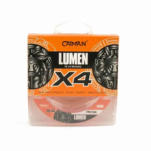 Шнур Caiman Lumen 100м 0,18мм оранжевый