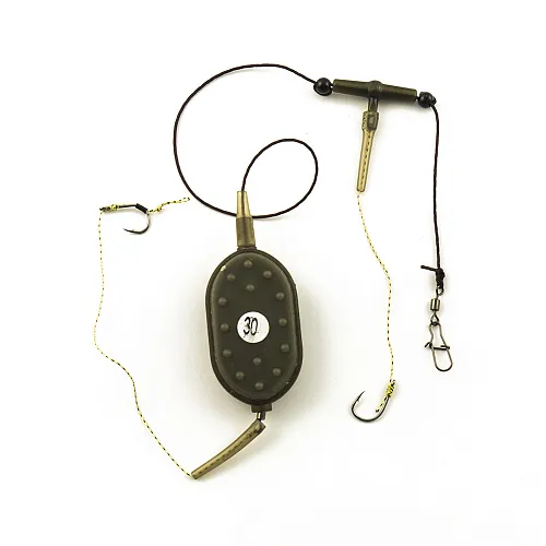 Монтаж Palomino PL6131-C с флэт кормушкой отвод вертолет 2 крючка 30g