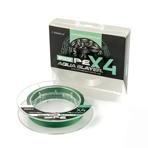 Шнур Caiman 4X PE Aqua Slayer 150m 0,20мм