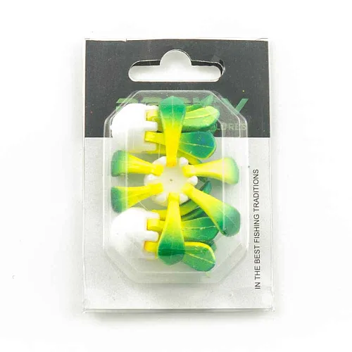 Поплавок зимний Proliv "Ромашка" 6 лепестков 1,4 гр (желто-зеленый) отгрузка 2-2,5 гр (3 шт. в упак)