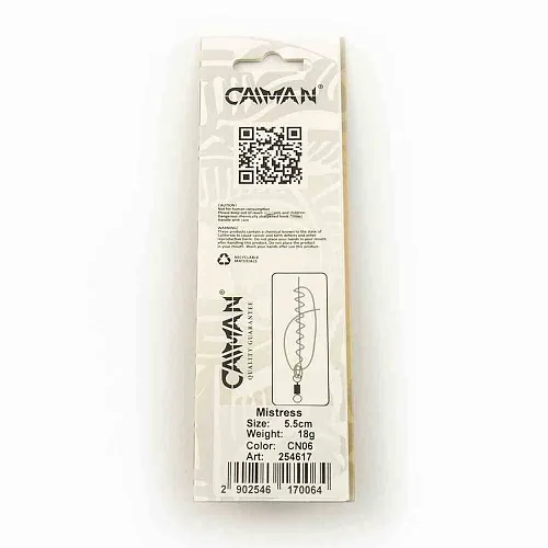 Блесна колеблющаяся Caiman Mistress 18гр 5,5см цвет CN06 (5шт в упак.)