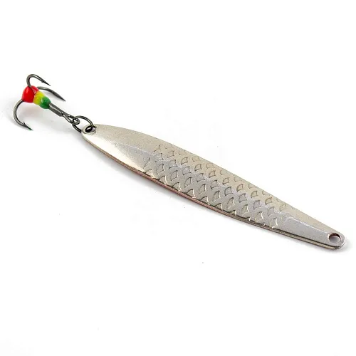 Блесна зимняя Profilux Премиум Судачья 11гр цв. 01 серебро чешуя вишня