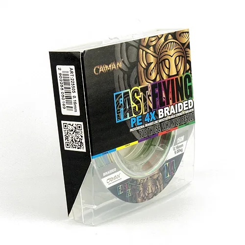Шнур Caiman Fast flying 4PE 0,16 мм 150 м Multicolor 225505