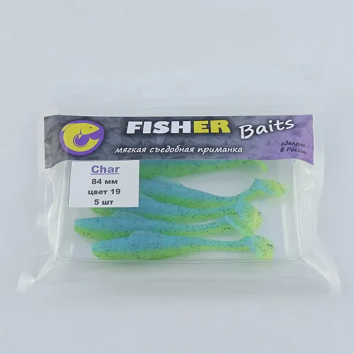 Виброхвост FISHER BAITS Char 84мм цвет 19 (уп. 5шт)