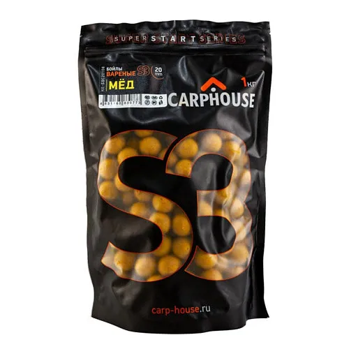 Бойлы Carp House вареные S3 Мед желтый 1кг