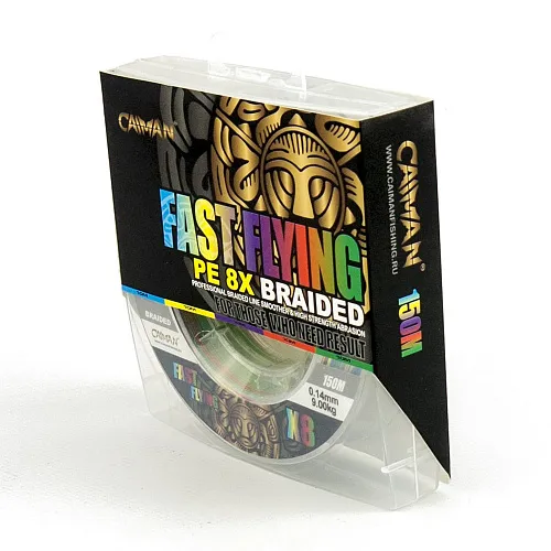Шнур Caiman Fast flying 8PE 0,14 мм 150 м Multicolor 225512