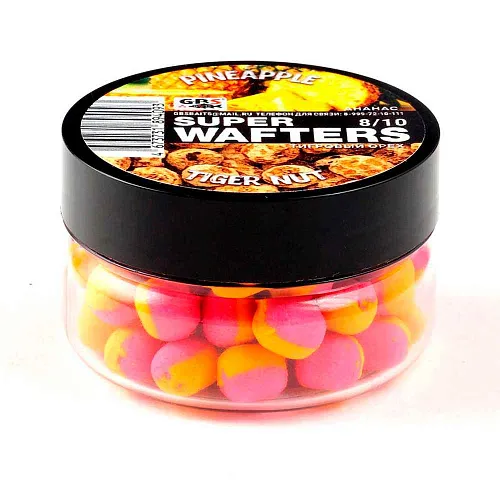 Бойлы нейтральной плавучести (Wafters) GBS Ананас Тигровый орех 8х10мм