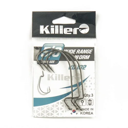 Крючок офсетный Killer Wide range worm № 5/0