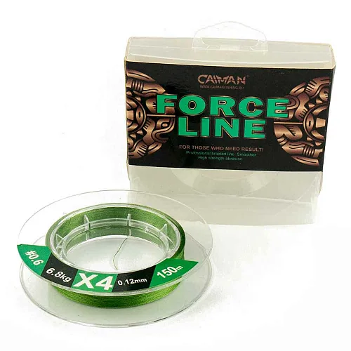 Шнур Caiman Force Line 150м 0,12мм #0.6 зеленый 