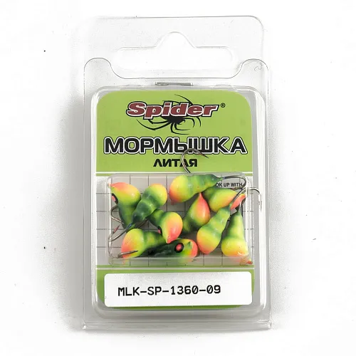 Мормышка вольфрамовая Spider Муравей с ухом 6,0 мм 09