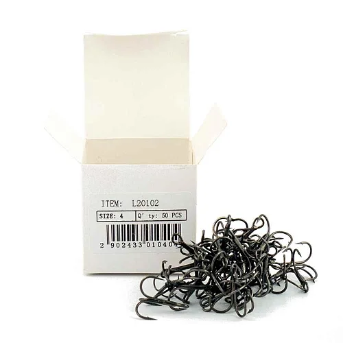 Крючки тройники Caiman Treble №4 (50 шт в упак) 20102