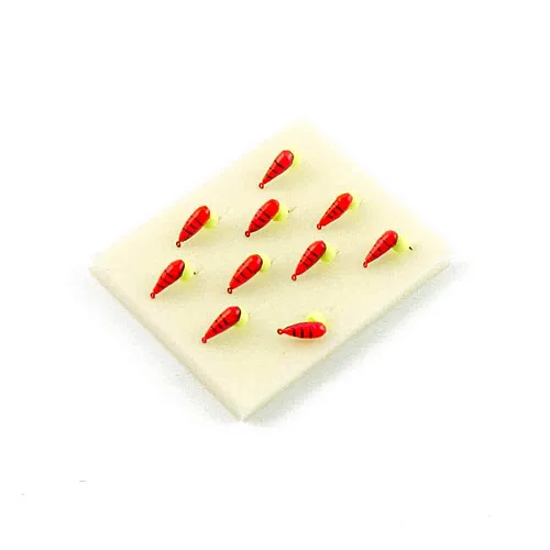 Мормышка вольфрамовая Мастив Хрень 3,5 красный+черный, ядреный глаз 0,9гр (зеленый)