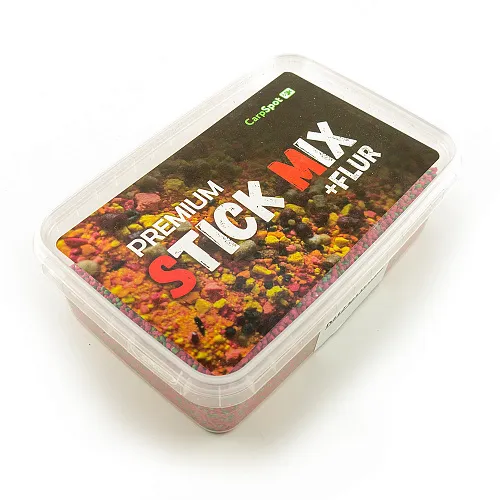 Пеллетс CarpSpot Premium Stick Mix 2 мм 500 г (красн/зелен) Клубника
