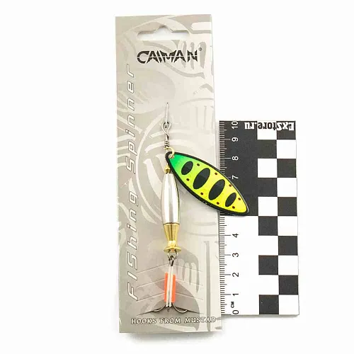 Блесна вращающаяся Caiman Longy Heavy 24гр #3 цвет CA13 (5шт в упак.)