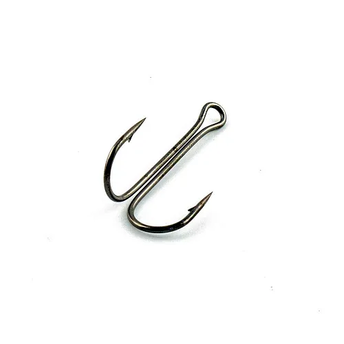 Крючки двойники Caiman Salmon Double up eye hook №1/0 (50 шт в упак) 14301