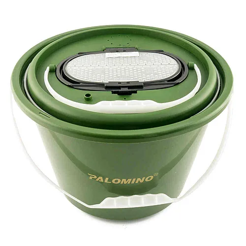 Ведро-кан для живца с клапаном круглое Palomino PL6075