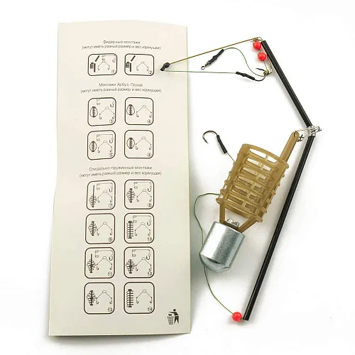 Монтаж фидерный Palomino c кормушкой Bullet 238 90g 2 крючка