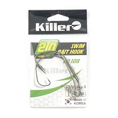 Крючок офсетный Killer Swim bait hook № 2/0