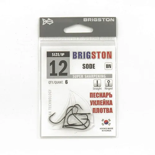Крючок Brigston Sode BN №12 ( уп. 6 шт.)