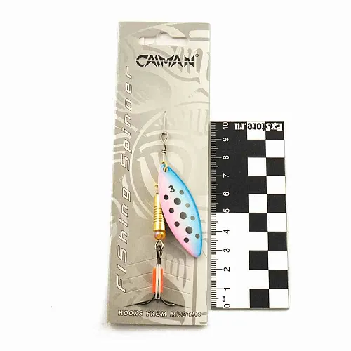 Блесна вращающаяся Caiman Longy classic 10гр #3 цвет CA08 (5шт в упак.)