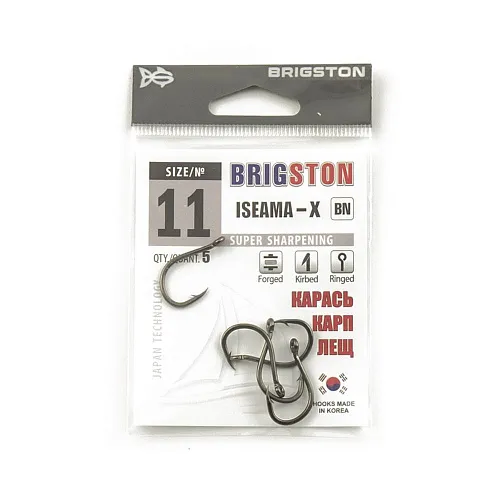 Крючок Brigston Iseama-X BN №11 ( уп. 5 шт.)