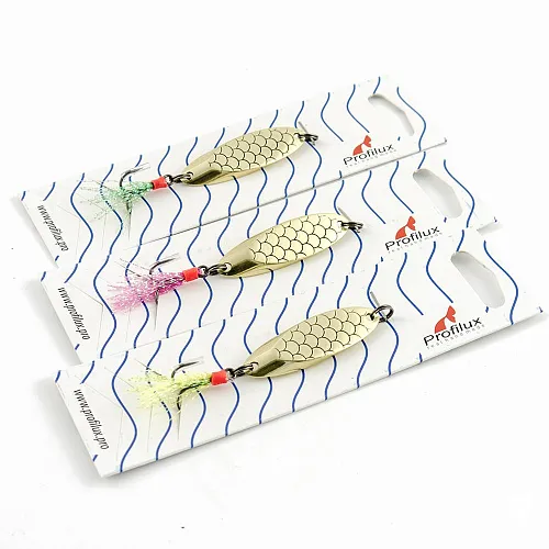 Блесна кастмастер Profilux (10 гр.) цвет 05 латунь чешуя