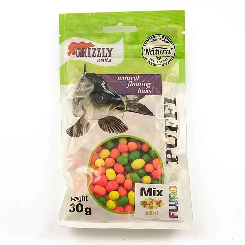 Воздушное пенотесто Fluoro PUFFI Grizzly baits (Микс)