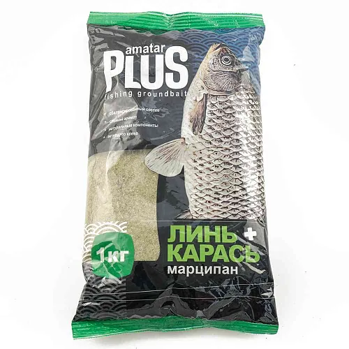 Прикормка Amatar PLUS 1кг (в упак. 10 шт.) Линь-карась-марципан