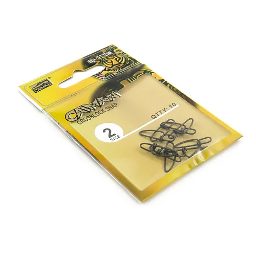 Застёжка Caiman 216031 Black mat #2 10шт/уп 