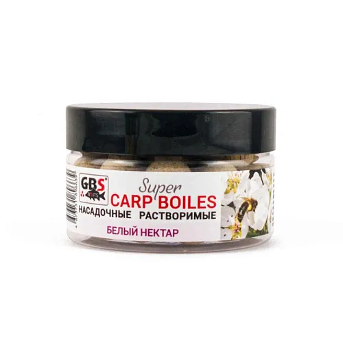 Бойлы GBS насадочные пылящие White Nectar Белый нектар 16мм (100 г, банка)