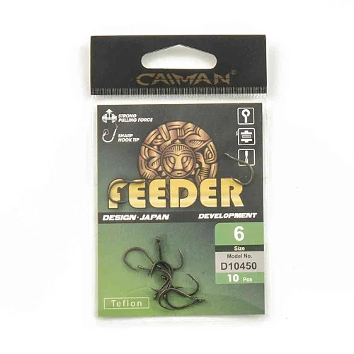Крючки Caiman Feeder Pro №6 D10450