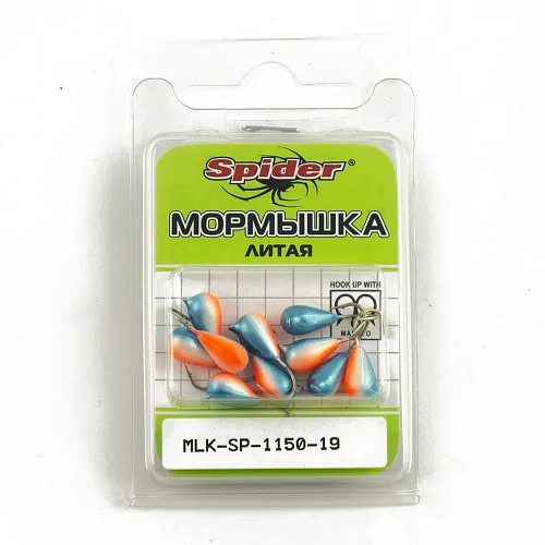Мормышка Spider литая капля с ушком 5,0 мм 19