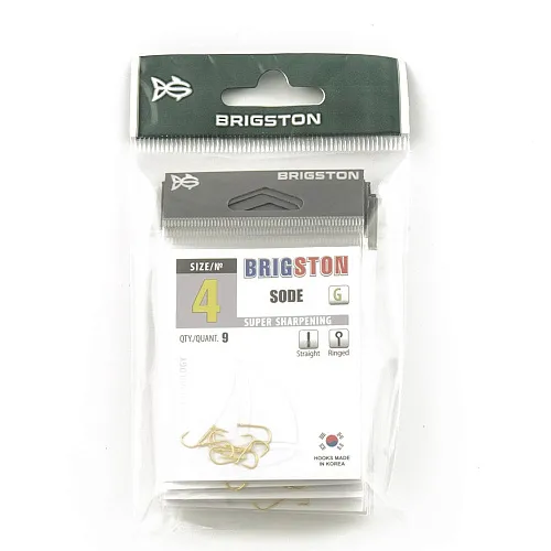 Крючок Brigston Sode Gold №4 ( уп. 9 шт.)