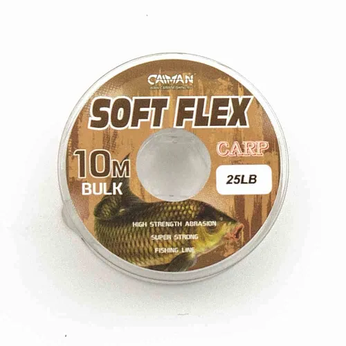 Поводочный материал без оплетки Caiman Soft Flex Brown 10m 20lbs 255851