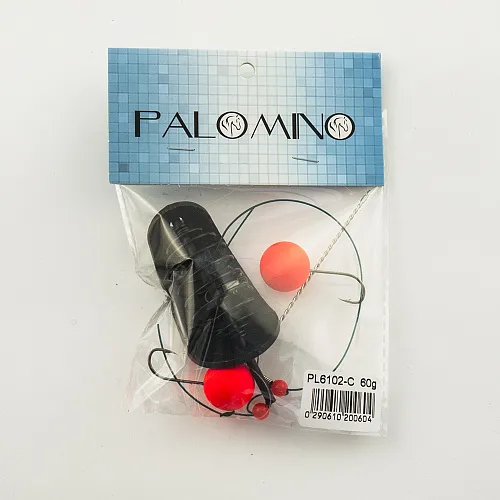 Монтаж кормушка "лыжа" Palomino PL6102-C - 60g 2 плавающих крючка (10 шт в упак)