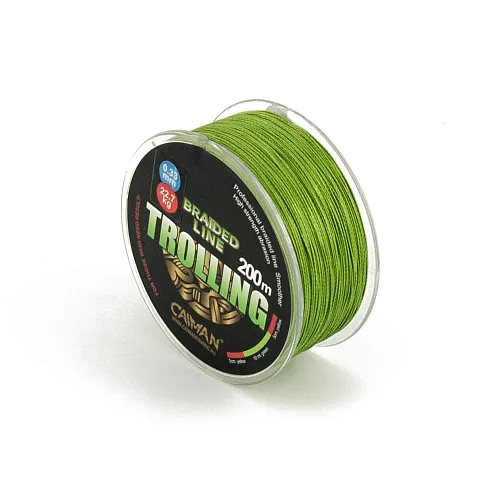 Шнур Caiman Trolling 200м 0,33мм #4.0 зеленый