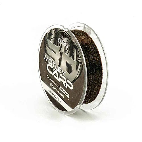 Леска Caiman Motley Carp 300м 3D Camo Brown 0,25 мм (6шт в упак)