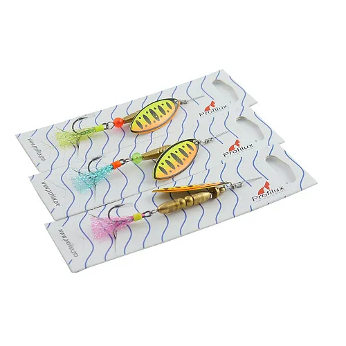 Блесна вращающаяся Profilux Лонги 12гр цв. 008 желтый-оранжевый (5 шт в упак.)