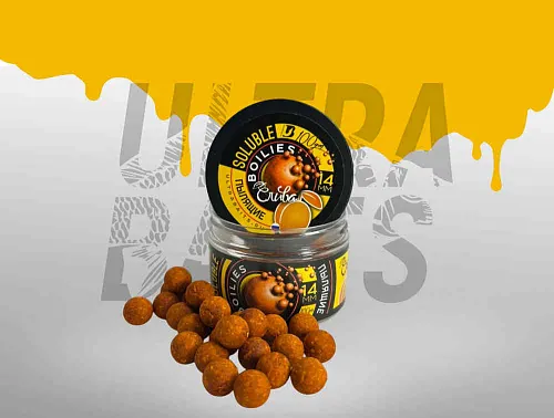 Бойлы растворимые насадочные UltraBaits "Soluble Classic" Слива 14 мм банка 100 гр