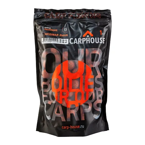 Бойлы Carp House пылящие Медовая дыня 1кг 24мм