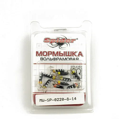 Мормышка вольфрамовая Spider Черт краш. D2,0 мм L 8 мм 14