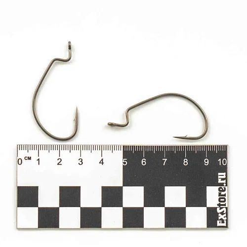 Крючки офсетные Caiman Worm Hook Teflon №4/0 40001