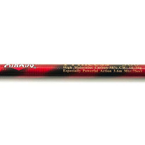 Удилище стеклопластиковое маховое 3.6 м 10-40g