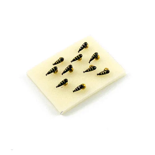 Мормышка вольфрамовая Мастив Хрень 3 черный, гр шарик 0,65гр (золото)