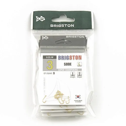 Крючок Brigston Sode Gold №3 ( уп. 9 шт.)