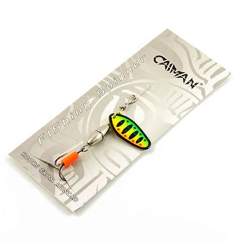 Блесна вращающаяся Caiman Oval core 5гр #2 цвет CA17 (5шт в упак.)