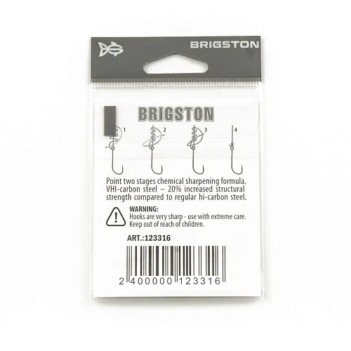 Крючок Brigston Worm 2BH BN №10 ( уп. 6 шт.)